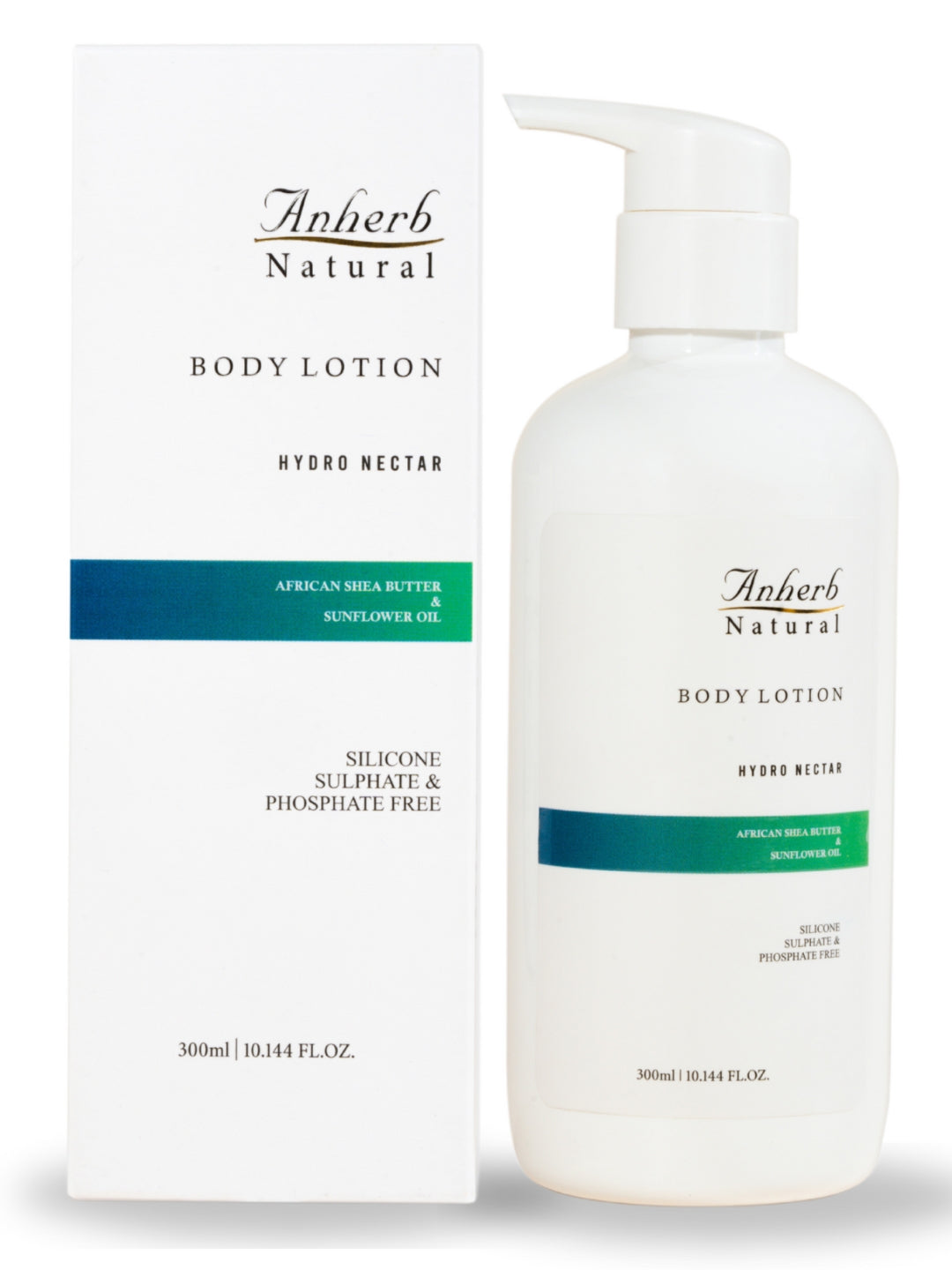Anherb Natural Hydro Nectar Body Lotion- 300ml | Shea Butter, Sunflower Oil, and Vitamin E