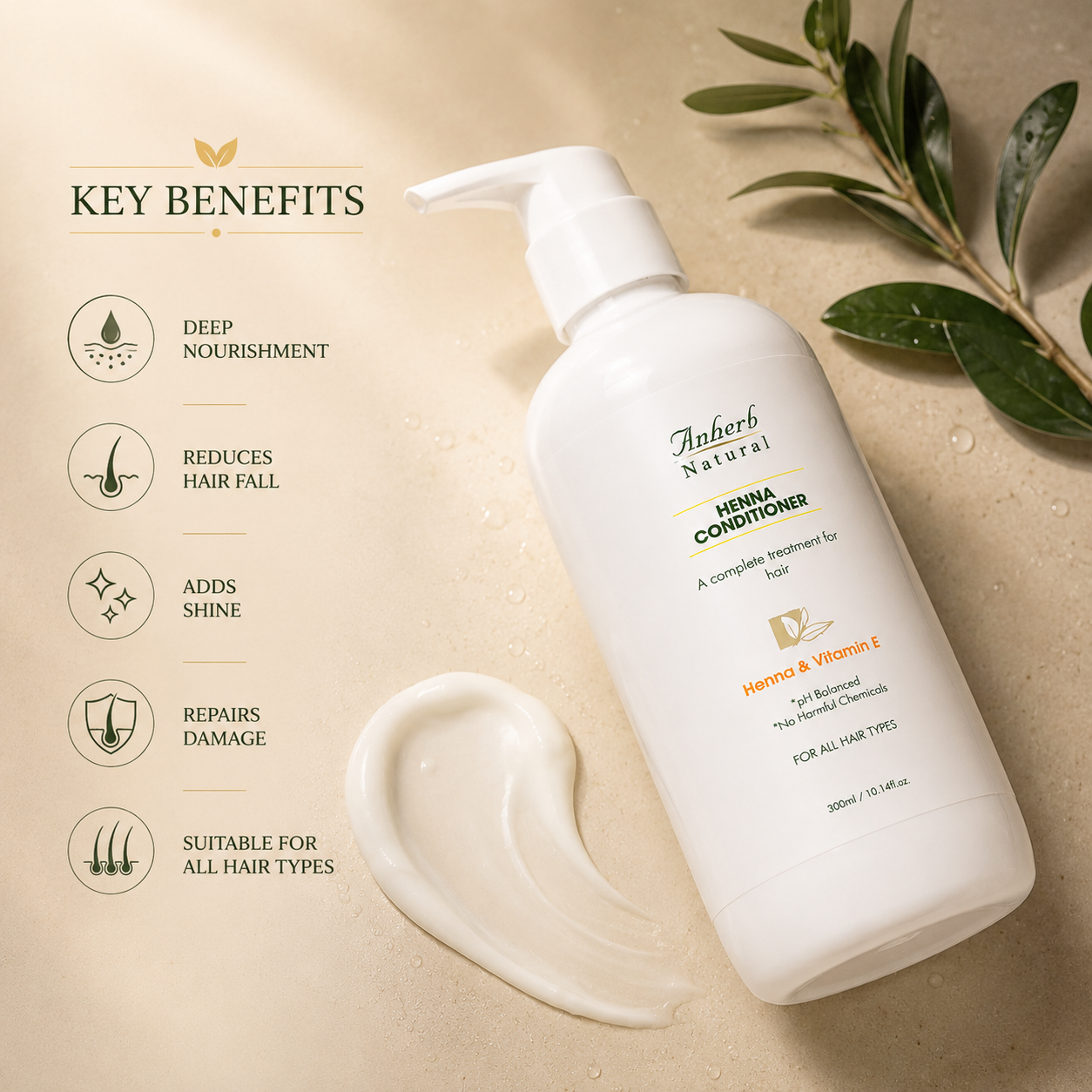 Anherb Henna Cream Conditioner | 300ml