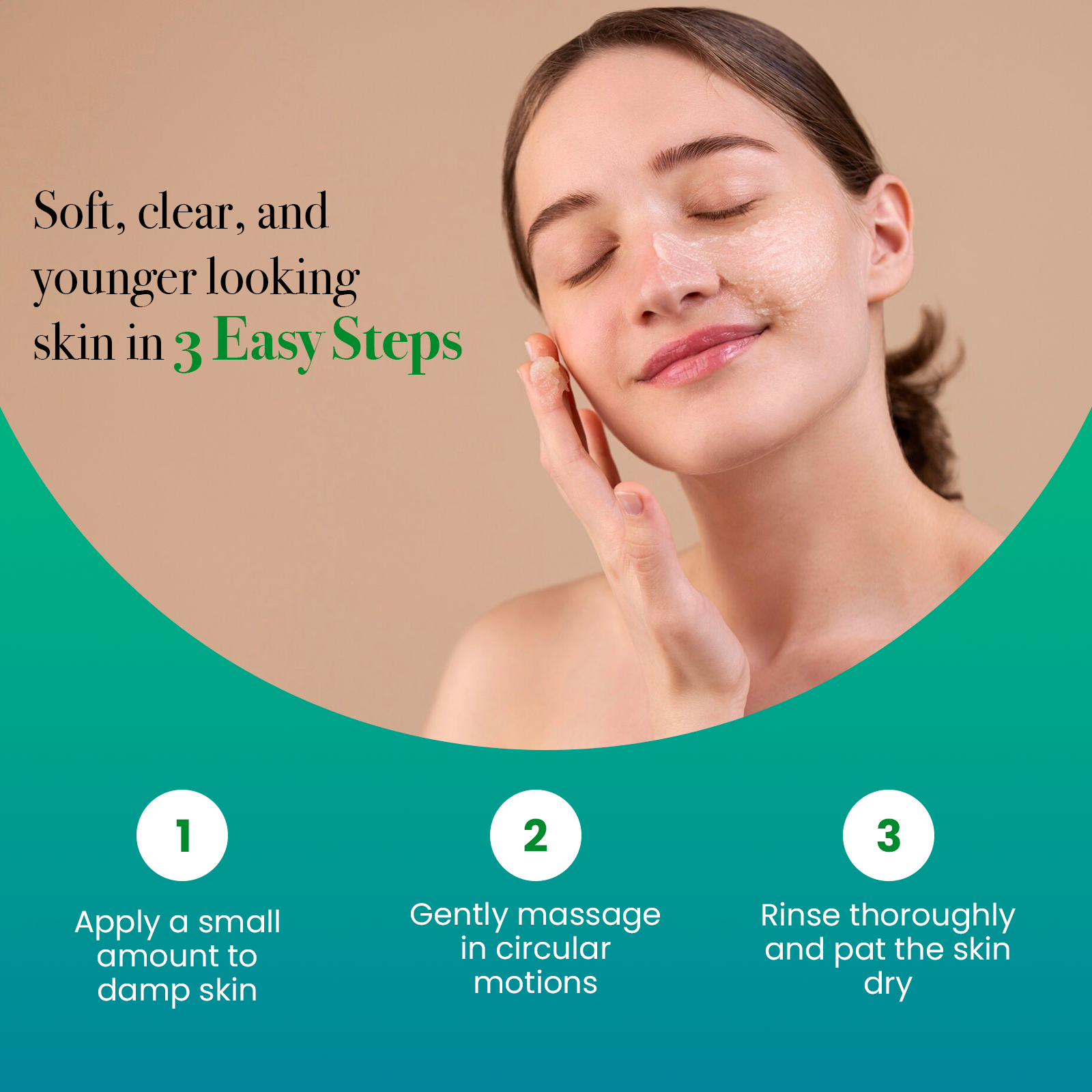 Anherb Natural Hydro Nectar Face Scrub - 100g | Exquisite Oatmeal & Almond Glow | Gentle Exfoliation