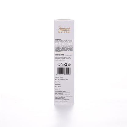 Anherb SPF 50 Sunscreen Lotion, UVA &amp; UVB Protection| Broad Spectrum PA+++ Sunscreen | 100ml