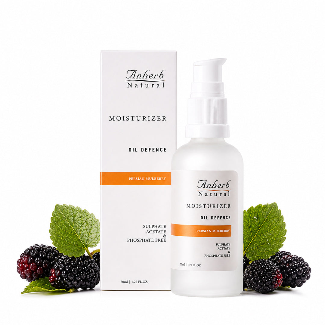 Anherb Natural SilkBlend Oil-Free Moisturizer | 50 ml | Persian Mulberry - Lightweight Hydration