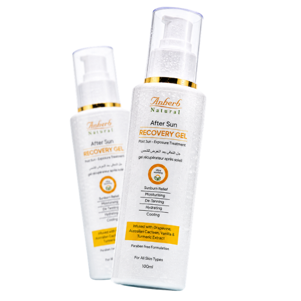 Anherb Natural After Sun Recovery Gel, UV - A &amp; UV - B Protection | Paraben Free Formulation| All Skin Types|100 ml