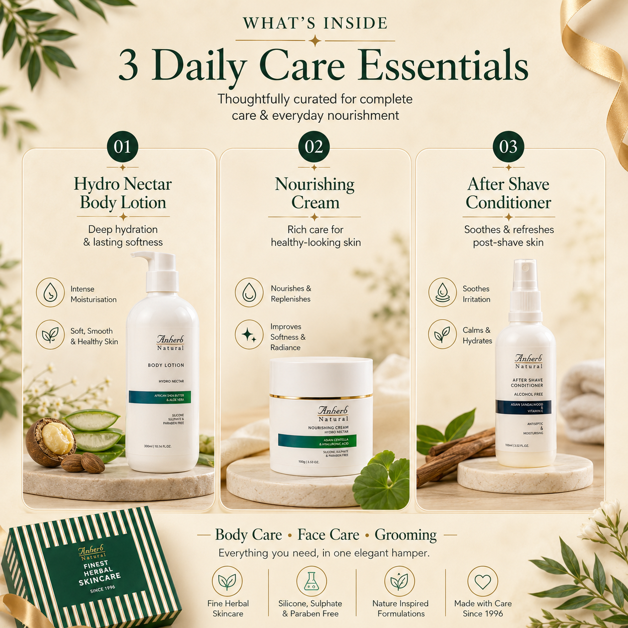 Anherb Elegance Hamper | Premium Skincare Gift Set for Him &amp; Her