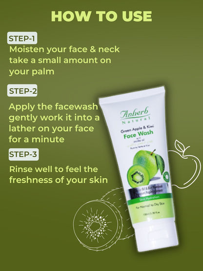 Green Apple &amp; Kiwi Facewash
