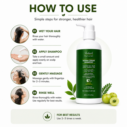 Henna Cream Shampoo - 300ml