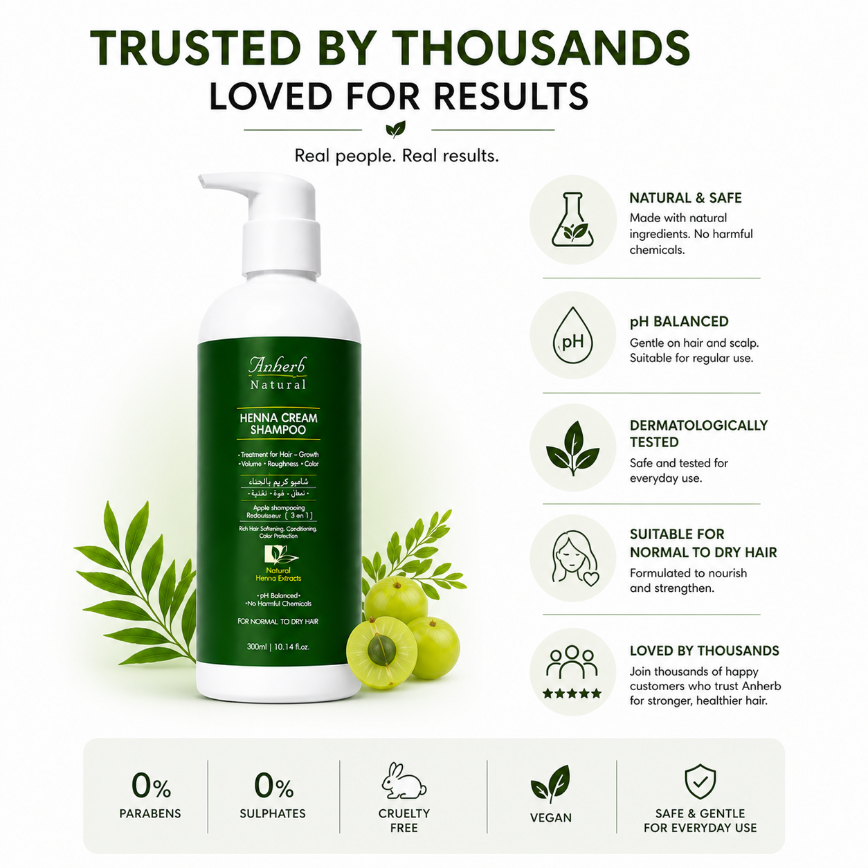 Henna Cream Shampoo - 300ml
