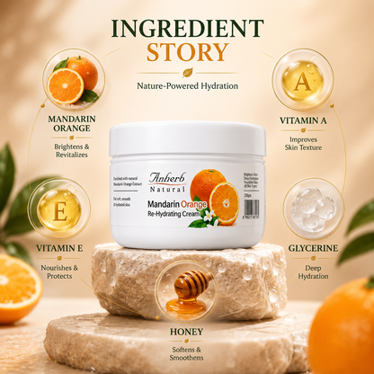 Mandarin Orange Re-Hydrating Cream - 250gm
