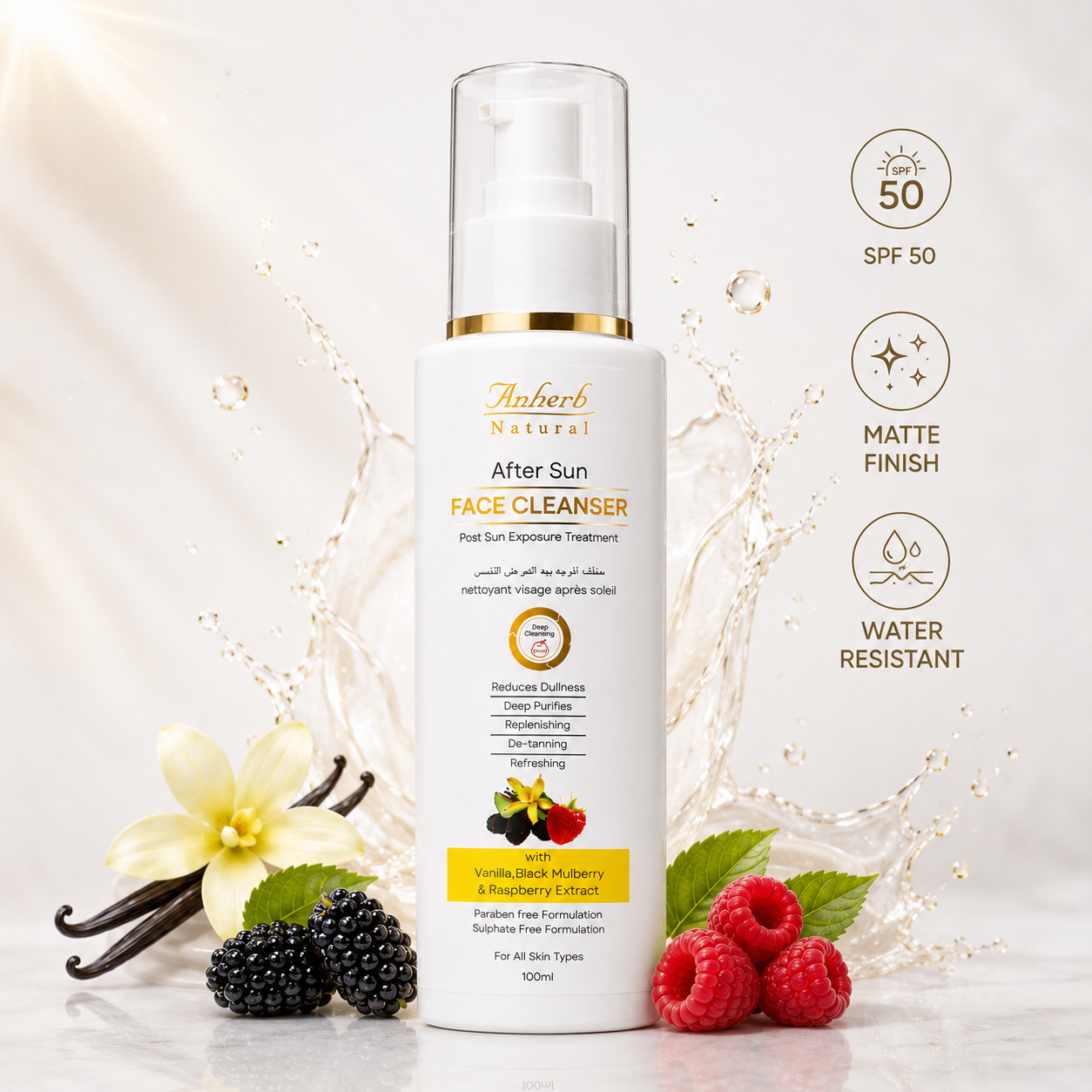 Anherb After Sun Face Cleanser