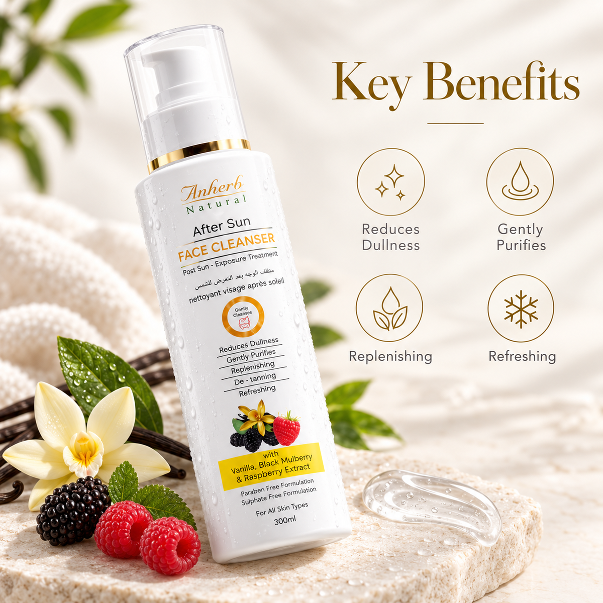 Anherb After Sun Face Cleanser