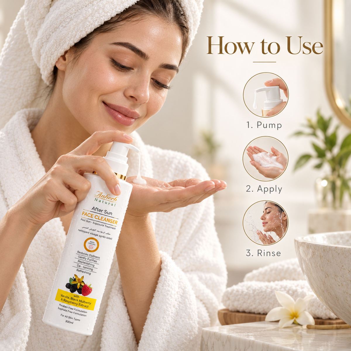 Anherb After Sun Face Cleanser