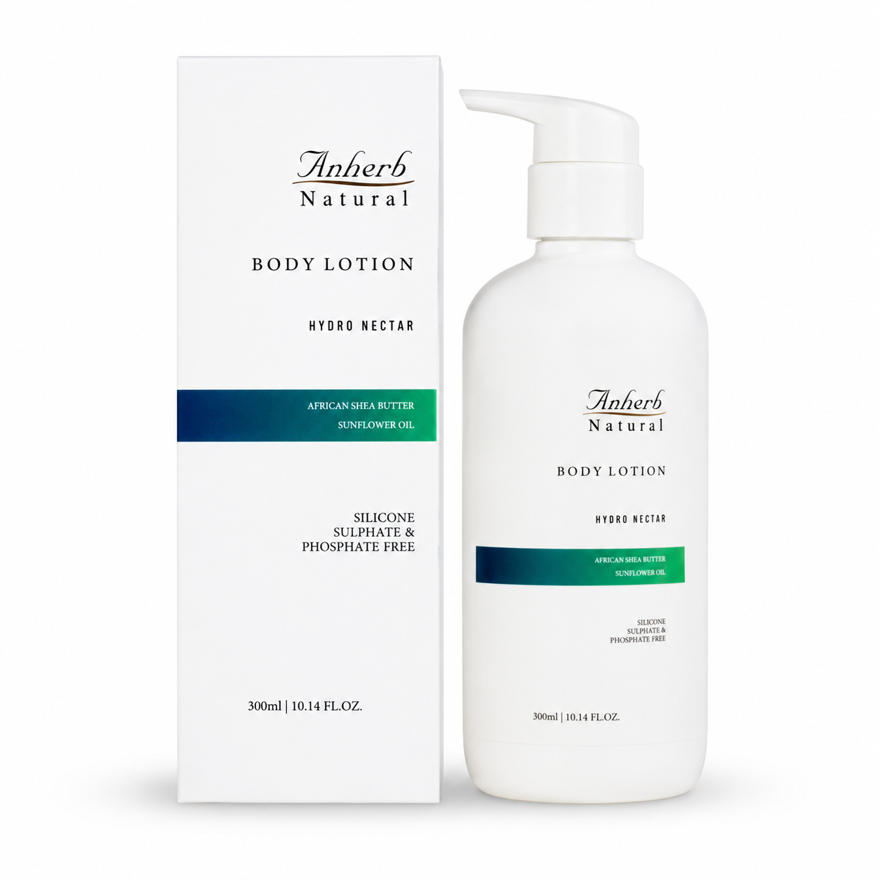 Anherb Hydro Nectar Body Lotion | Deep Hydration Body Moisturizer with Shea Butter &amp; Vitamin E | 300ml