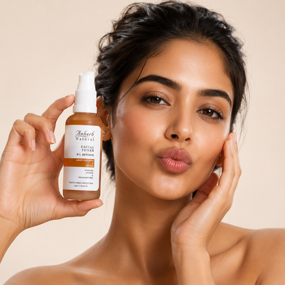 Anherb Natural Oil Defence Facial Gel Toner - 50 ml | Asian Cinnamon &amp; Ginger | Oil Control, Pore Tightening