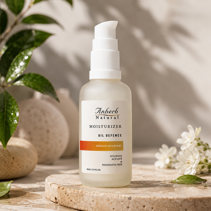 Anherb Natural SilkBlend Oil-Free Moisturizer | 50 ml | Persian Mulberry - Lightweight Hydration