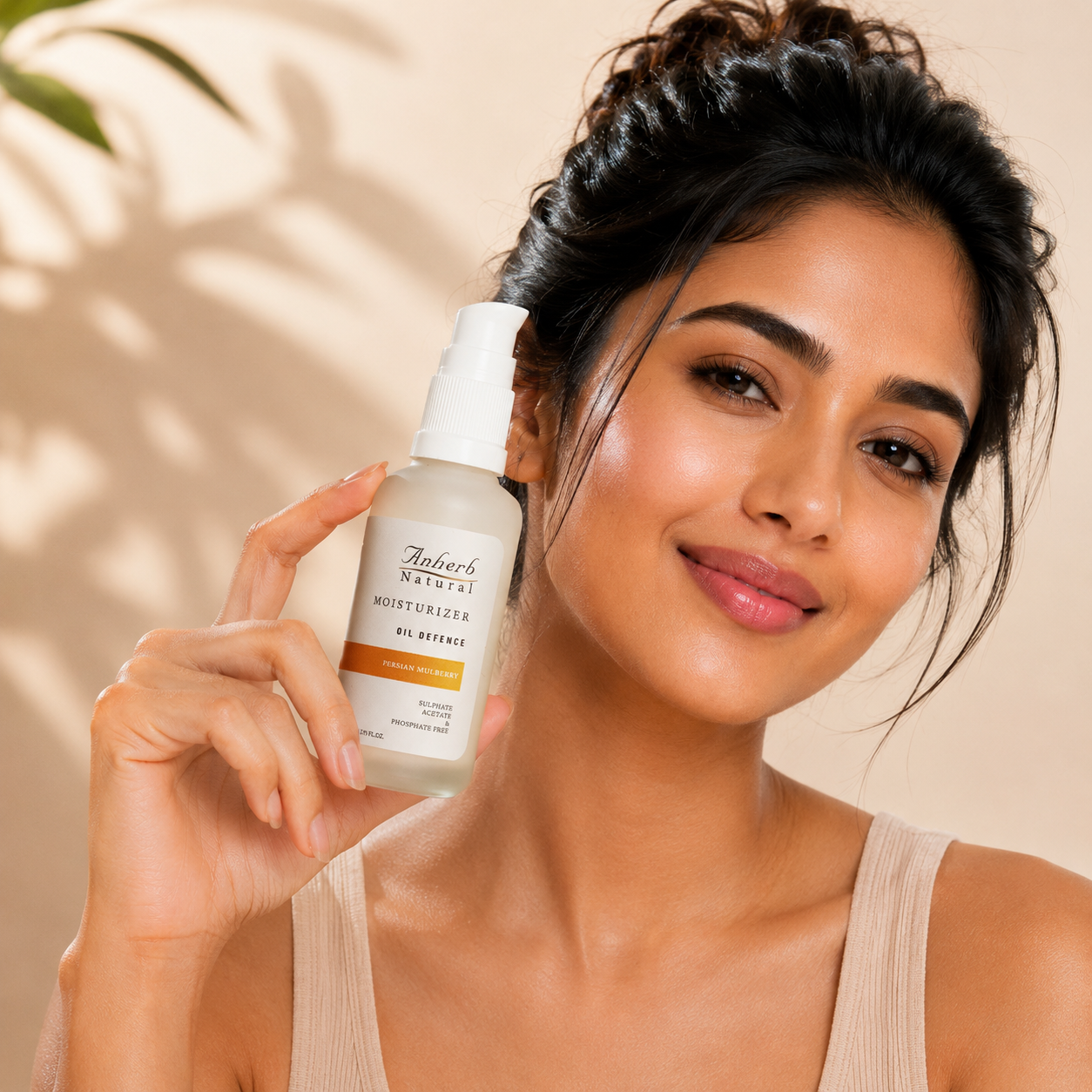 Anherb Natural SilkBlend Oil-Free Moisturizer | 50 ml | Persian Mulberry - Lightweight Hydration