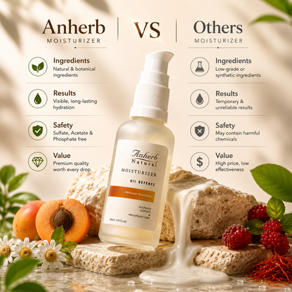 Anherb Natural SilkBlend Oil-Free Moisturizer | 50 ml | Persian Mulberry - Lightweight Hydration