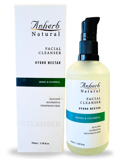 Anherb Natural Hydro Nectar Facial Cleanser | Honey &amp; Vitamin B3 Radiance For Gentle Hydration