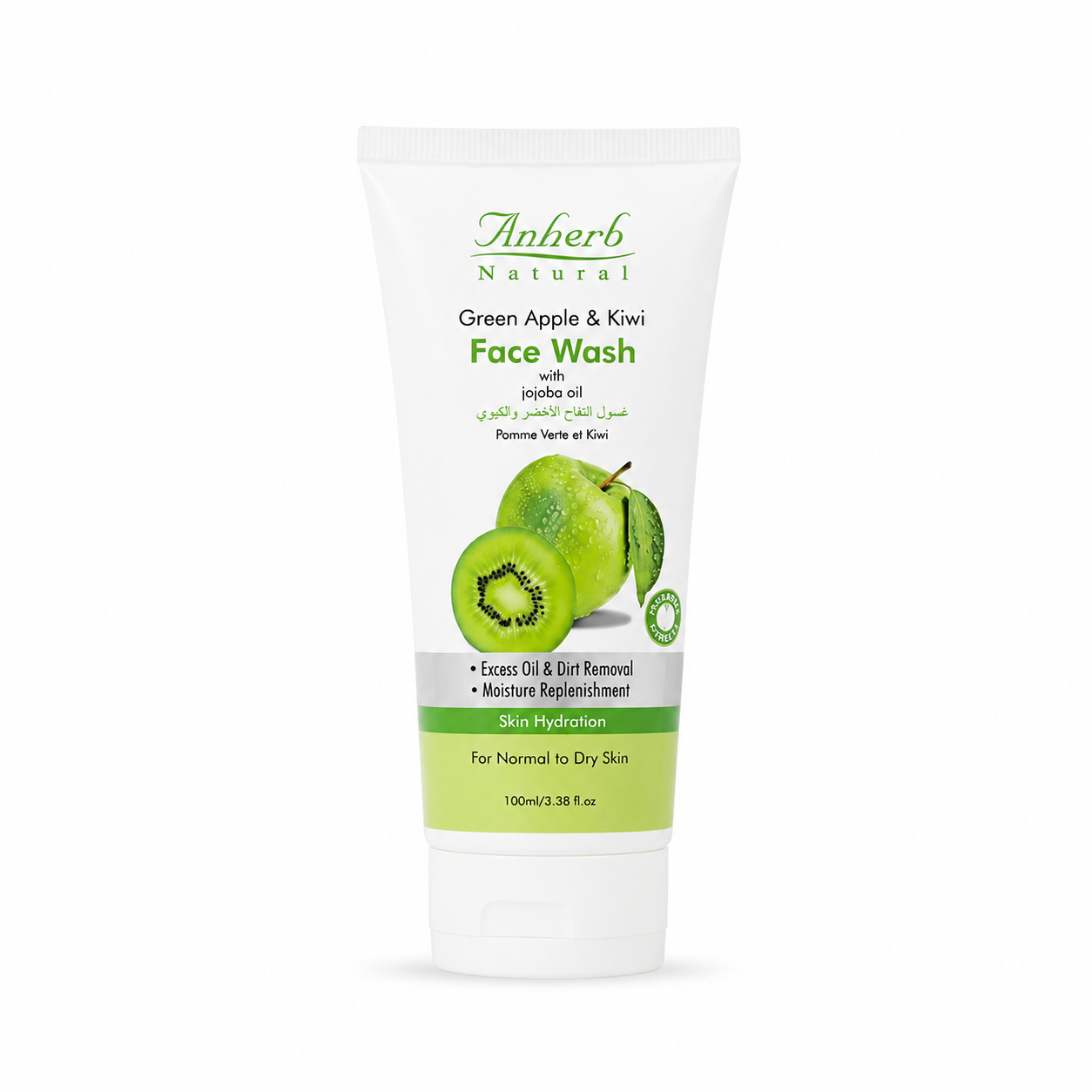 Anherb Green Apple &amp; Kiwi Face Wash | 100ml