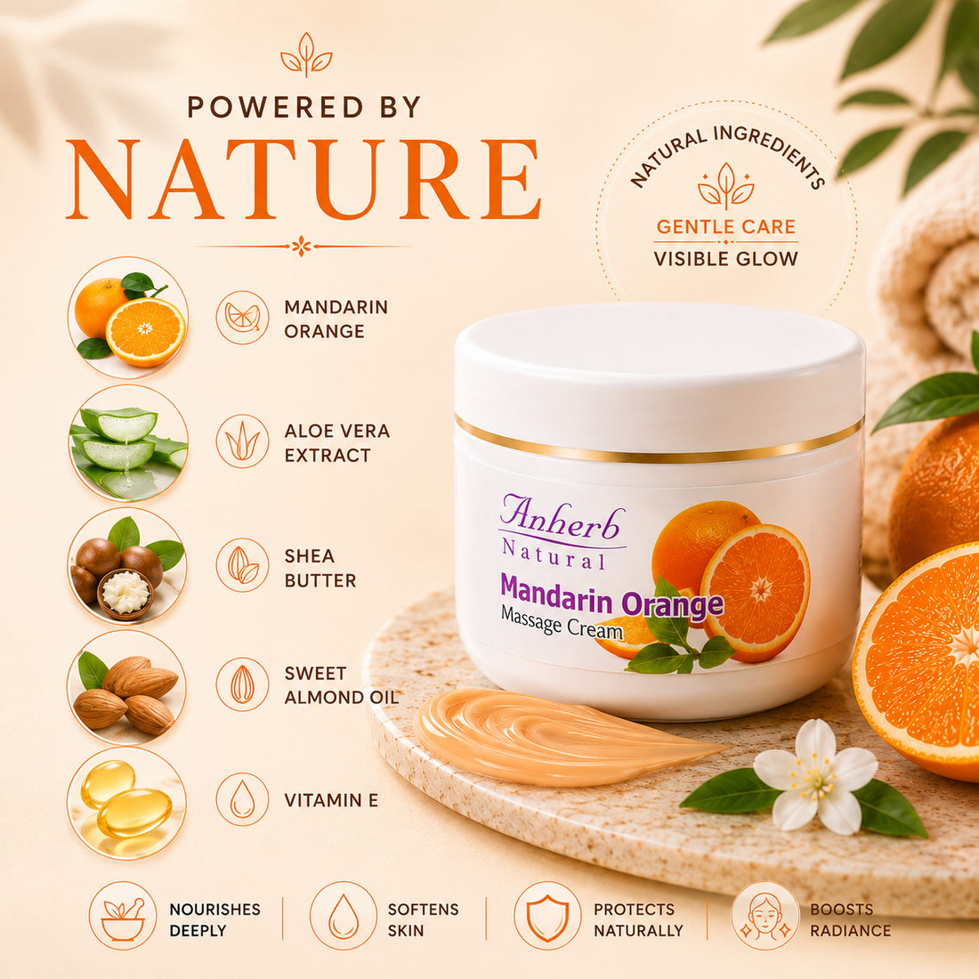 Mandarin Orange massage cream - 45gm