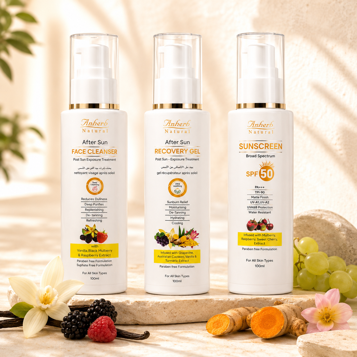 Complete sun protection combo — pack of 3