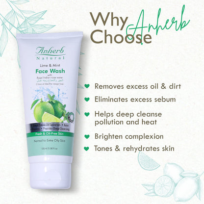 Face Wash - Lime &amp; Mint - 100ml