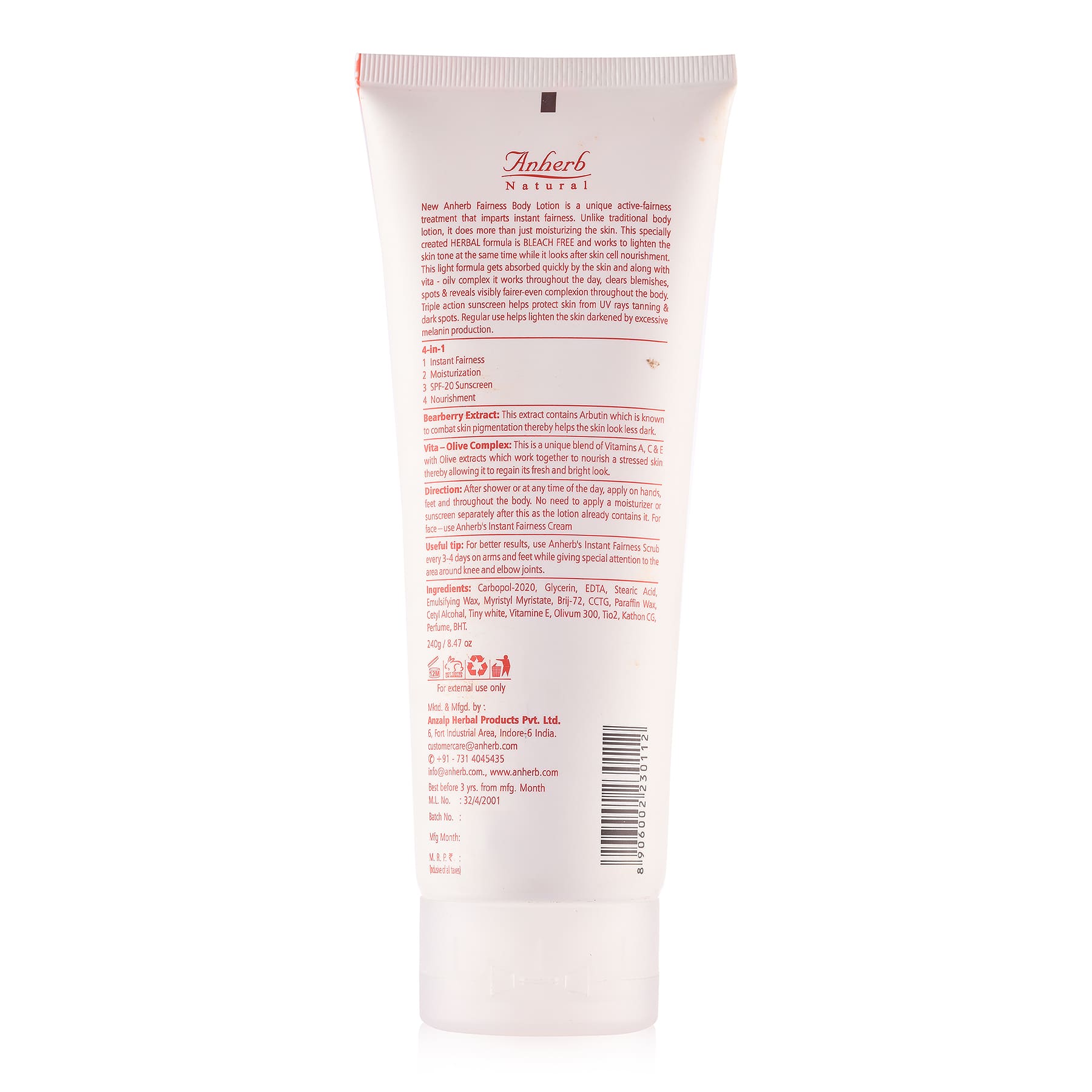 Instant Fairness Body lotion - 240ml